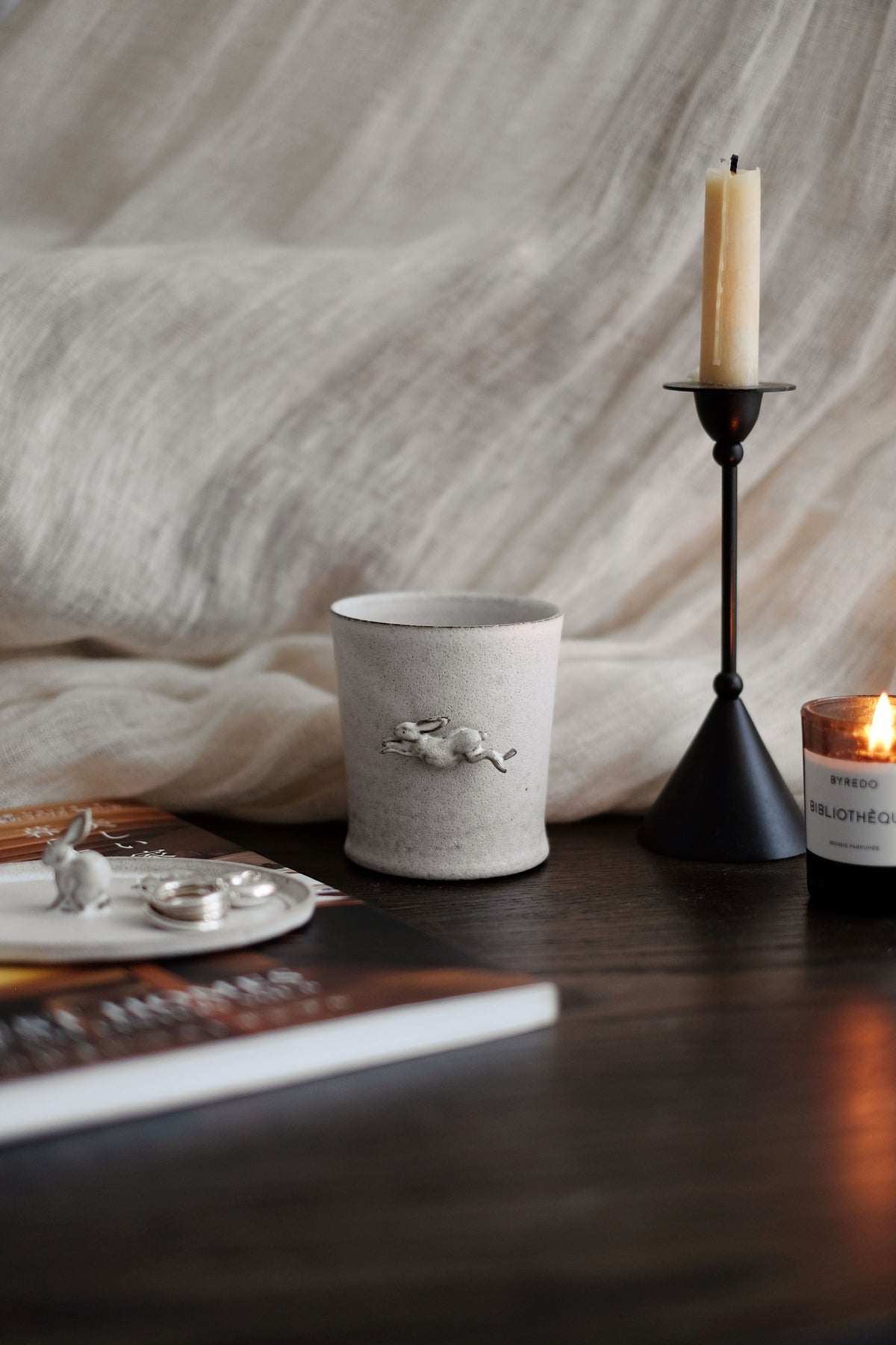 Moonrise Hopping Hare Tumbler, Run