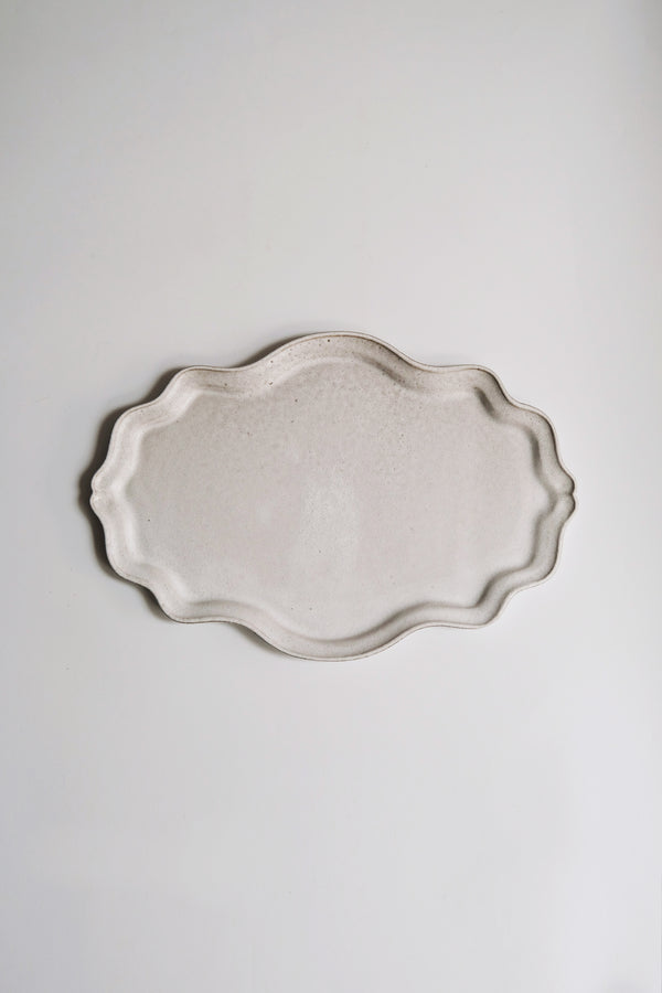 Moonrise Platter Large, Shell