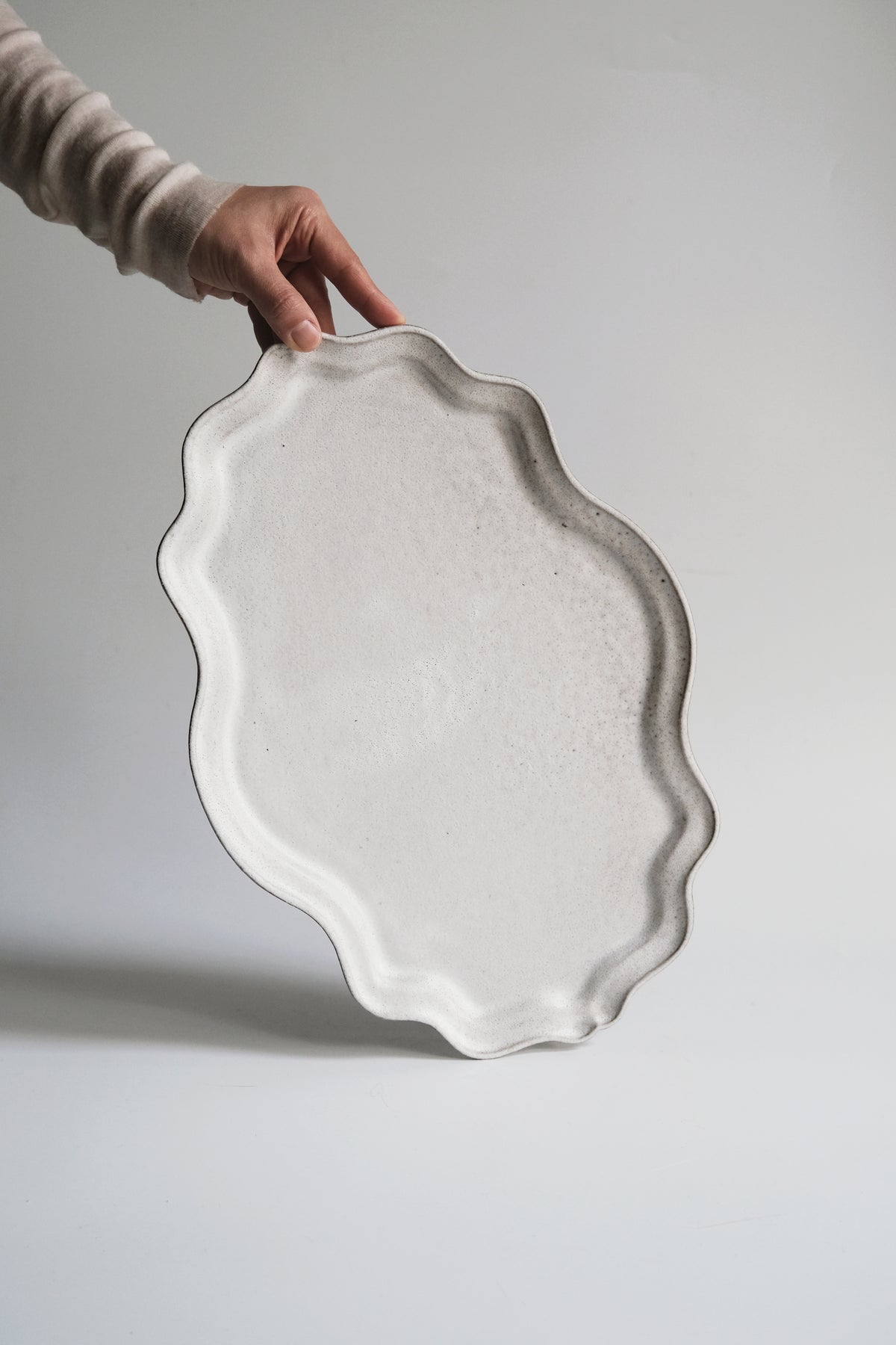 Moonrise Platter Large, Shell