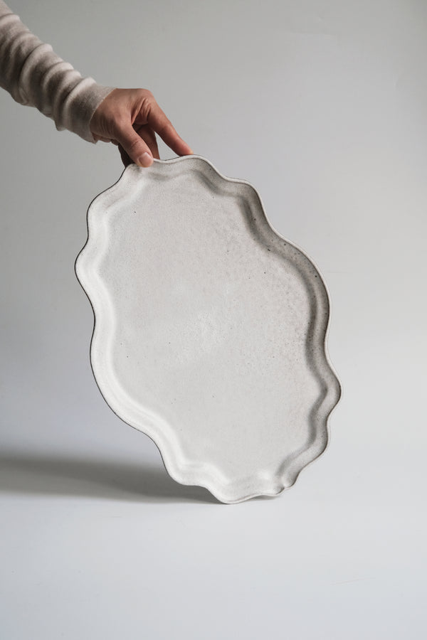Moonrise Platter Large, Shell