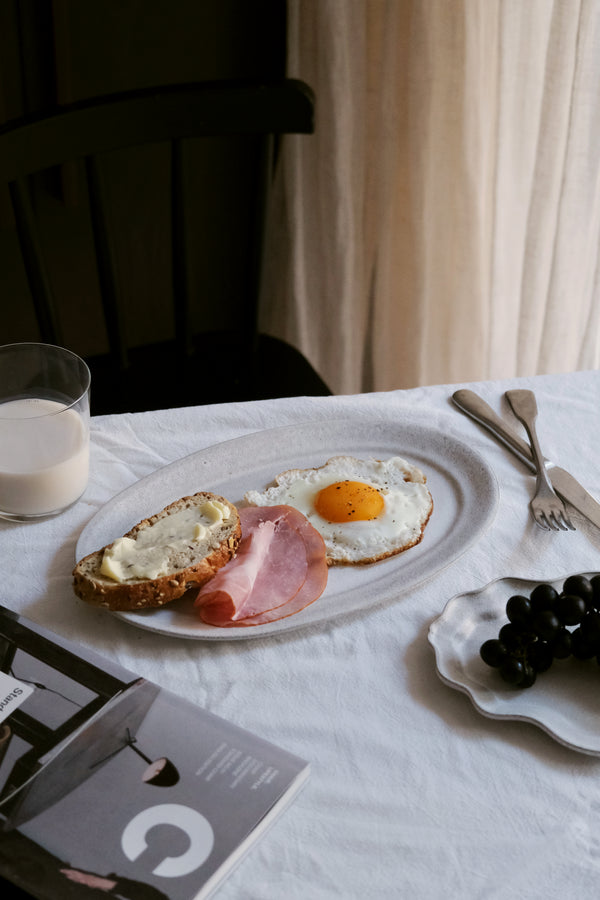 Moonrise Breakfast Plate, Oval (Seconds)
