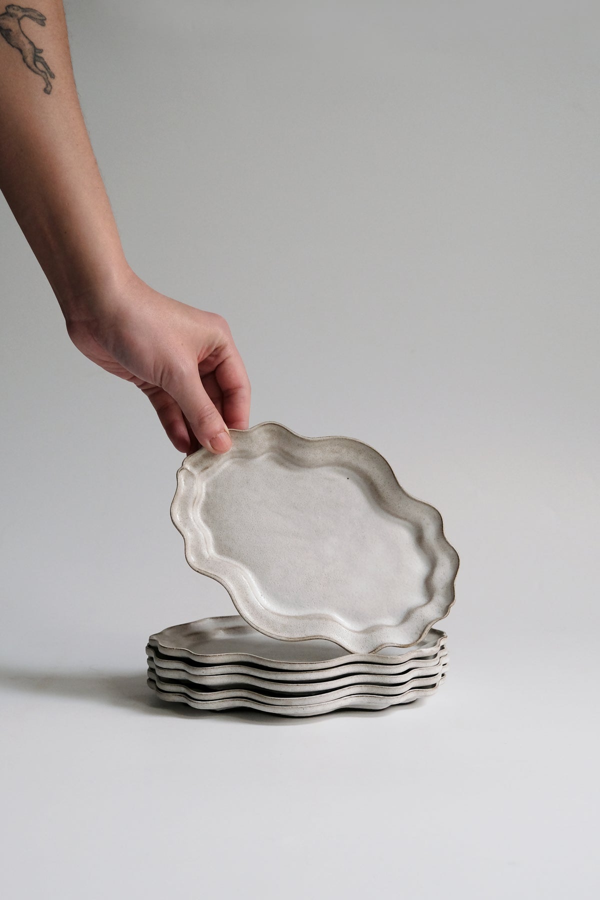 Moonrise Platter Small, Shell