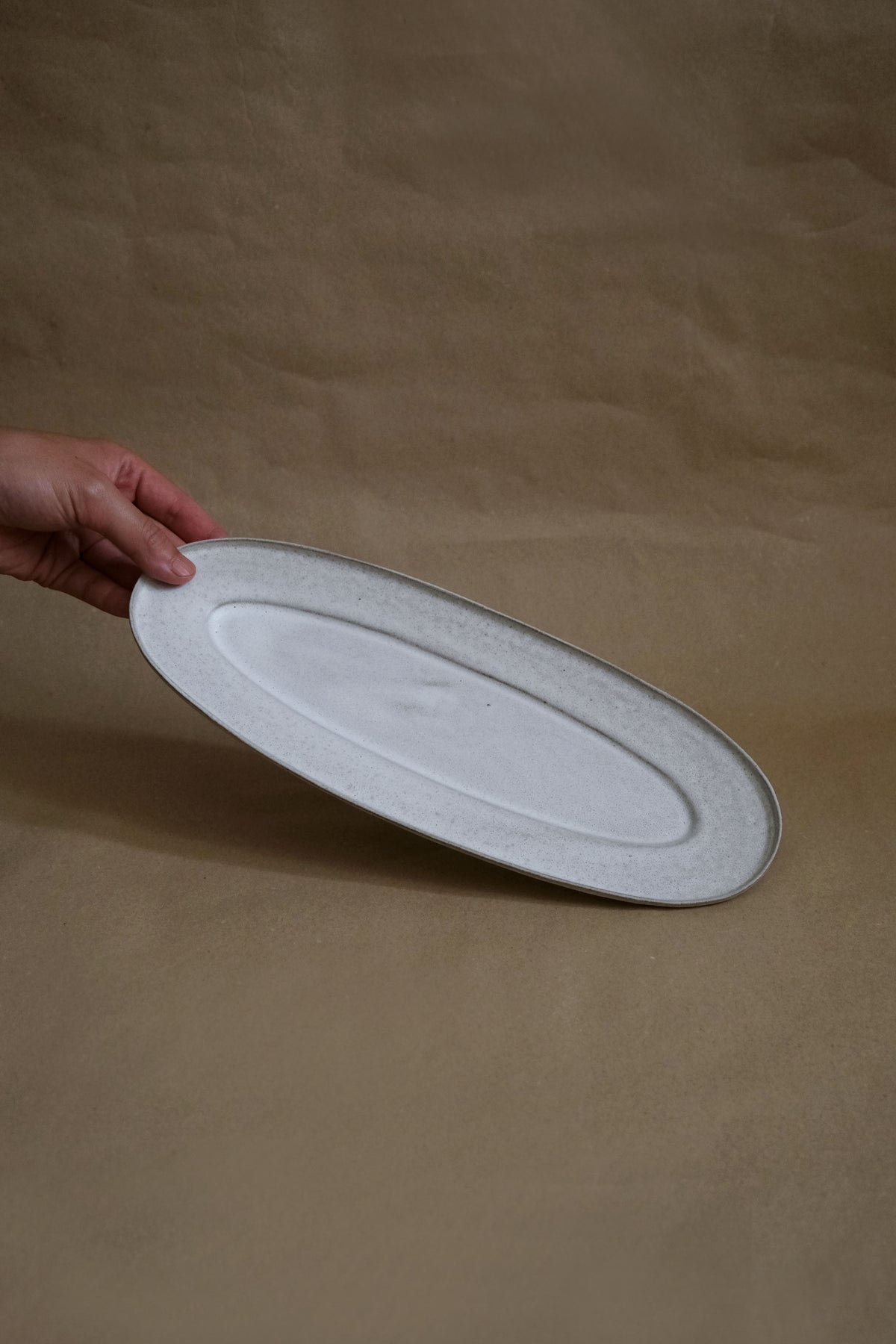 Moonrise Baguette Plate,Oval (Seconds)