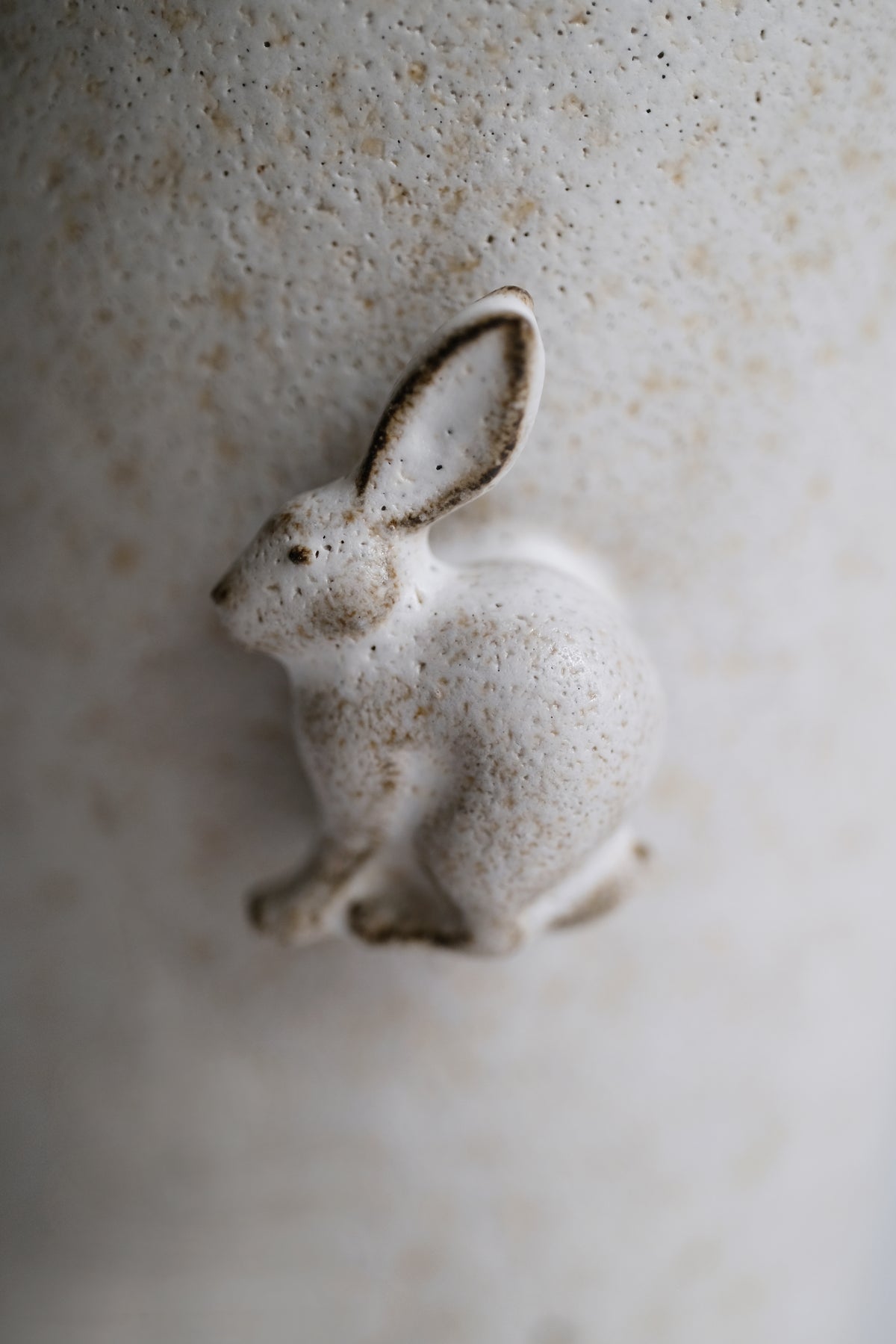 Moonrise Hopping Hare Narrow Vessel