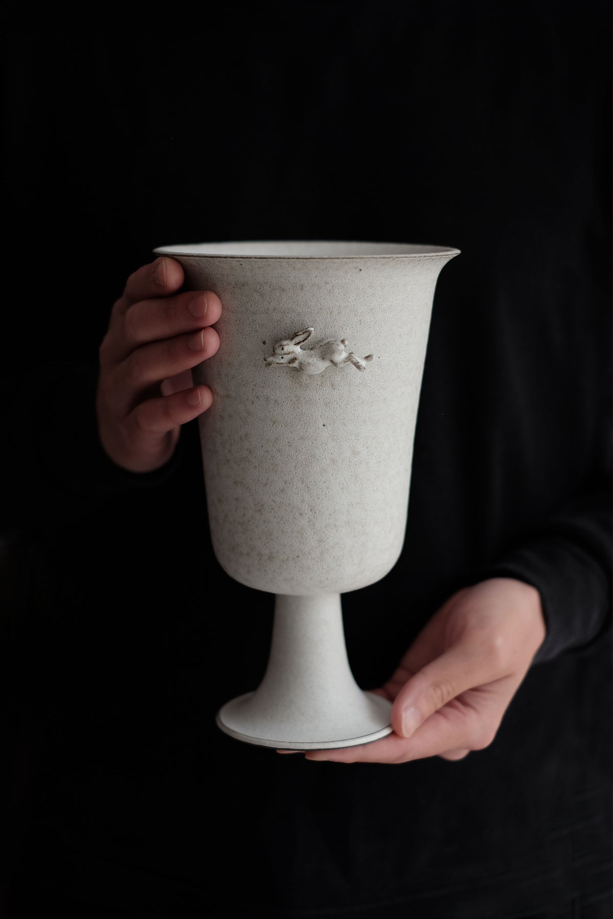 Moonrise Hopping Hare Vessel Nº12