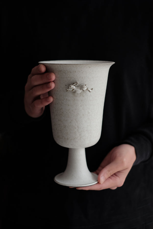 Moonrise Hopping Hare Vessel Nº12
